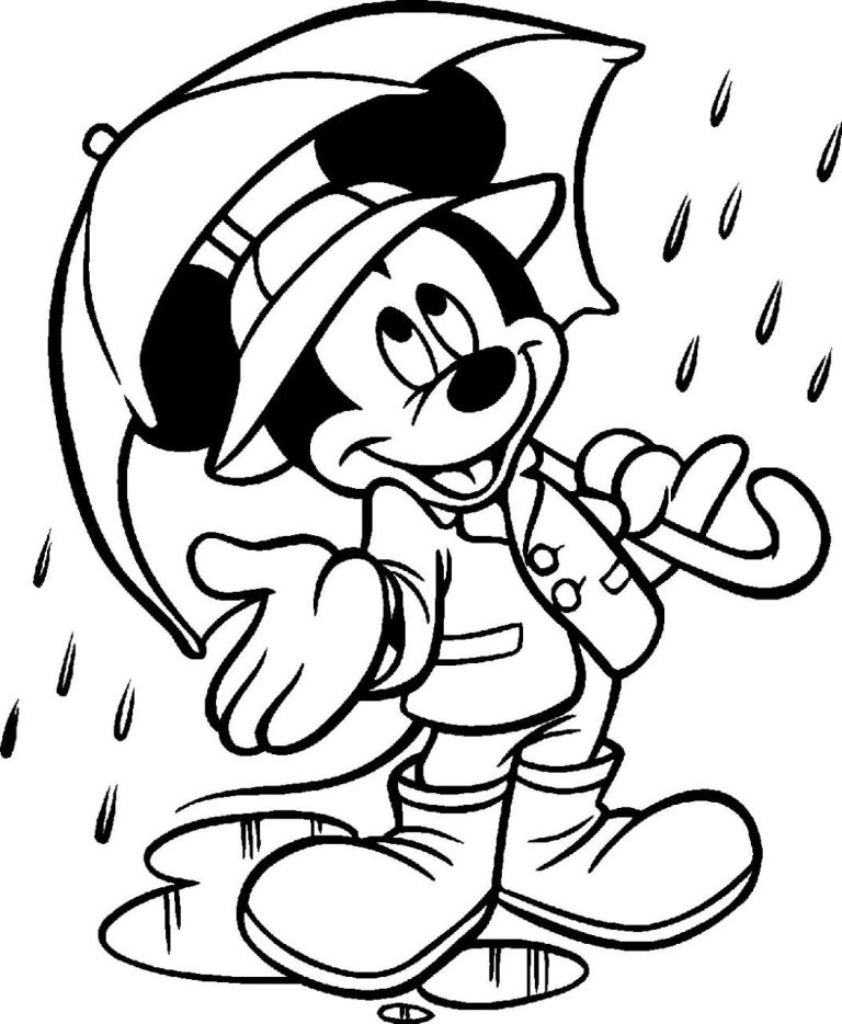 Mickey Mouse Printable Coloring Pages For Kids