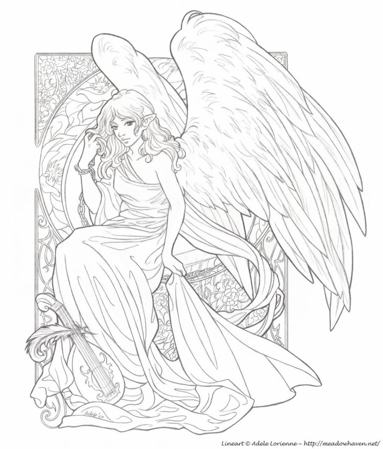 Angel Coloring Books For Adults