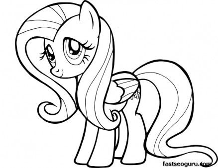 Equestria Fluttershy Coloring Pages