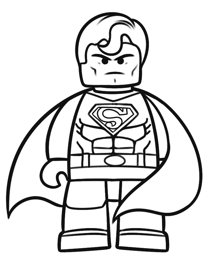 Lego Movie Lego Superman Coloring Pages