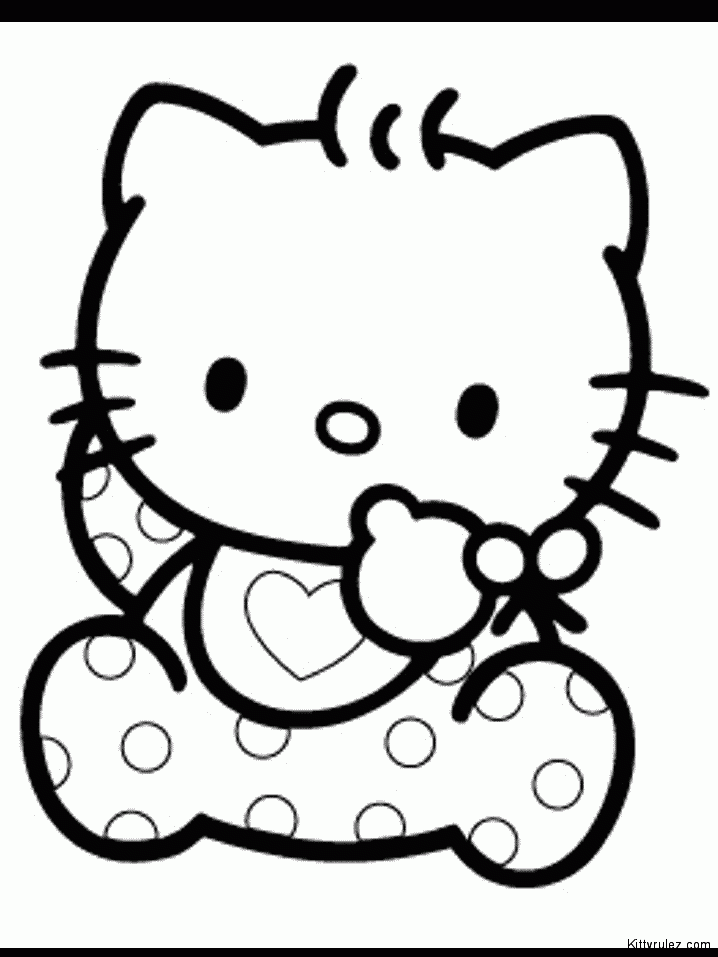 Hello Kitty Printable Coloring Pages For Kids