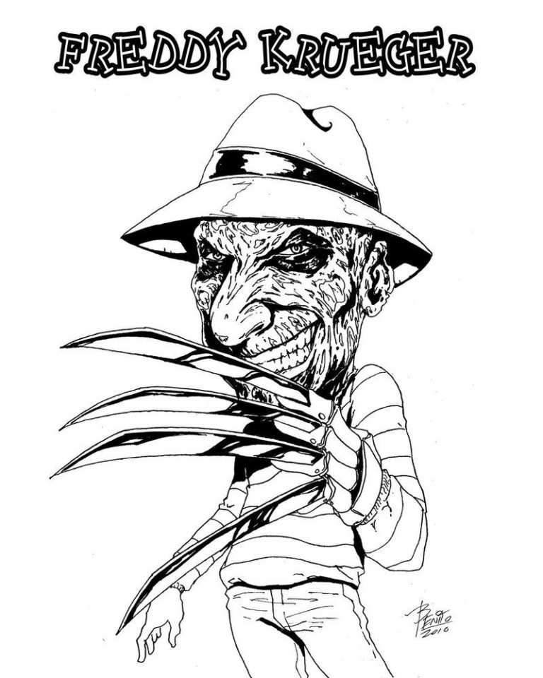 Free Freddy Krueger Coloring Pages