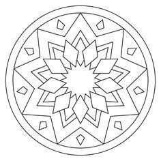 Mandala Coloring Pages Easy For Kids