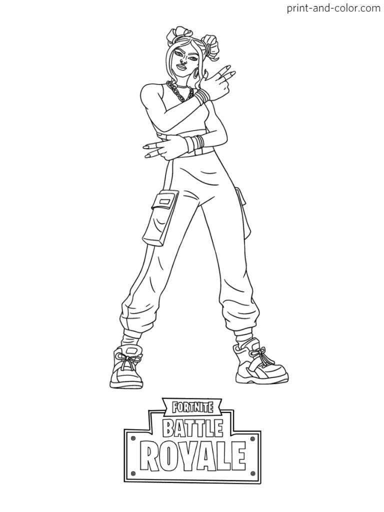 Fortnite Summer Drift Coloring Pages