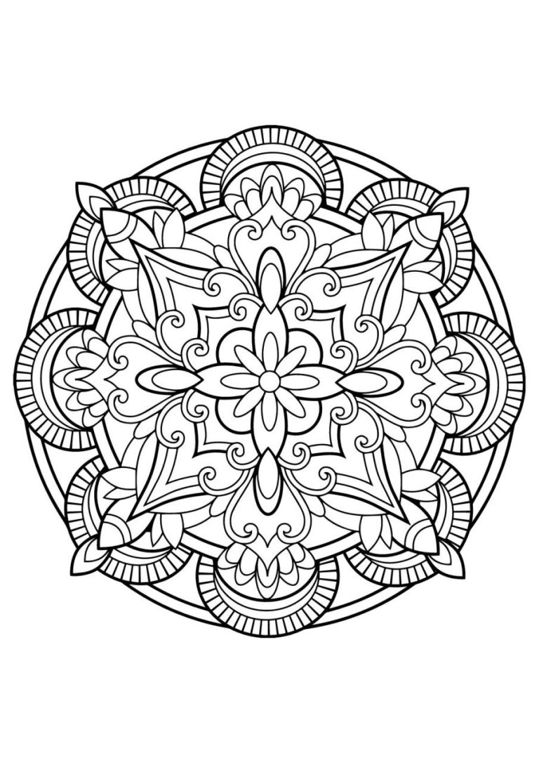 Hard Difficult Flower Coloring Pages