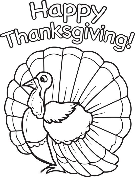 Fall Thanksgiving Coloring Pages For Kids