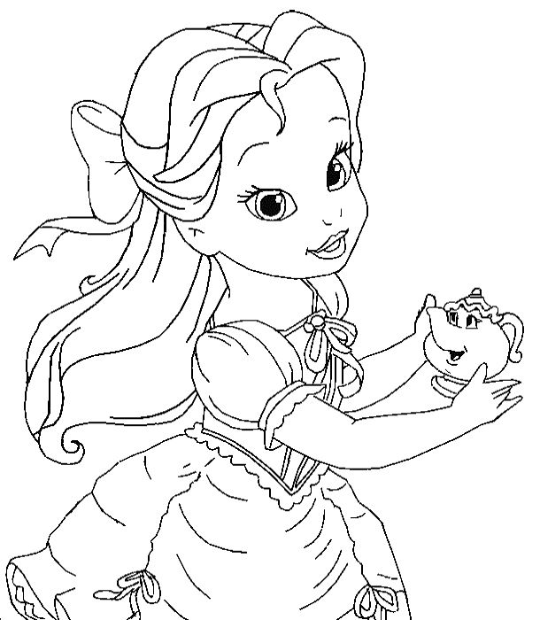 Cute Princess Coloring Pages For Kids