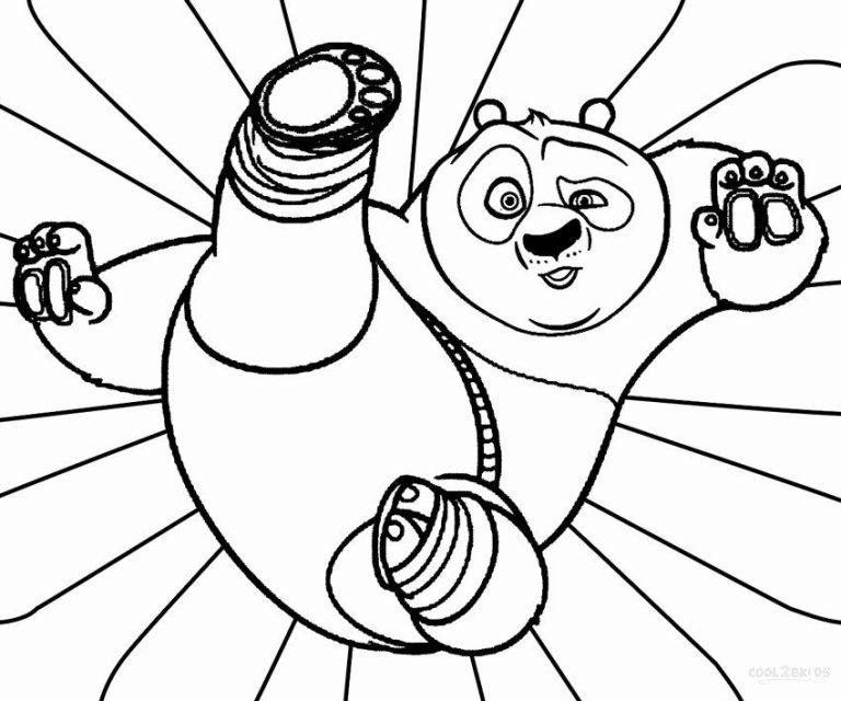 Free Printable Coloring Pictures Of Combo Panda