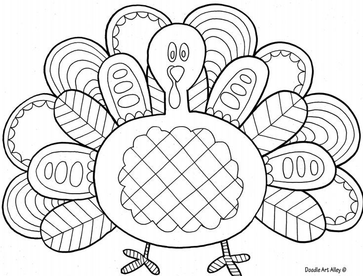 Free Thanksgiving Coloring Pages For Toddlers