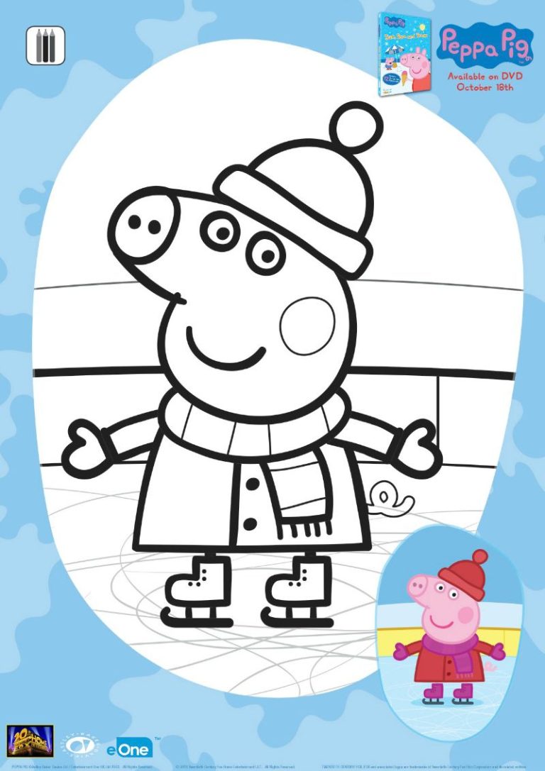Print Peppa Pig Halloween Coloring Pages