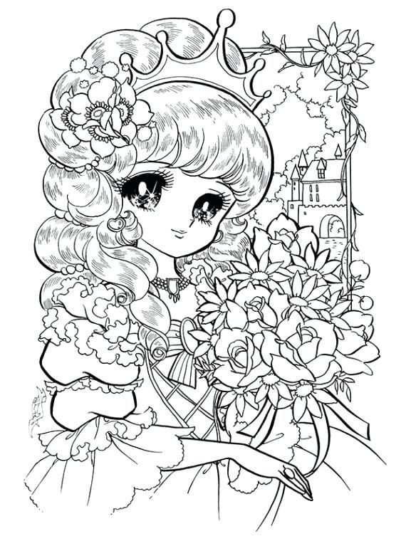 Princess Coloring Pages For Girls Anime