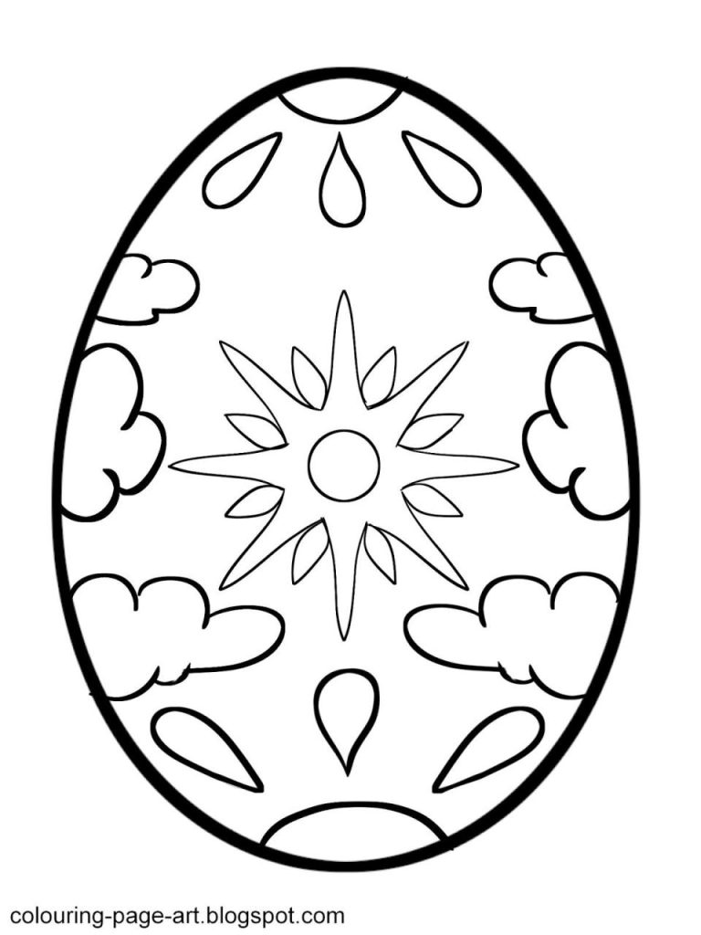 Easter Egg Printable Coloring Pages