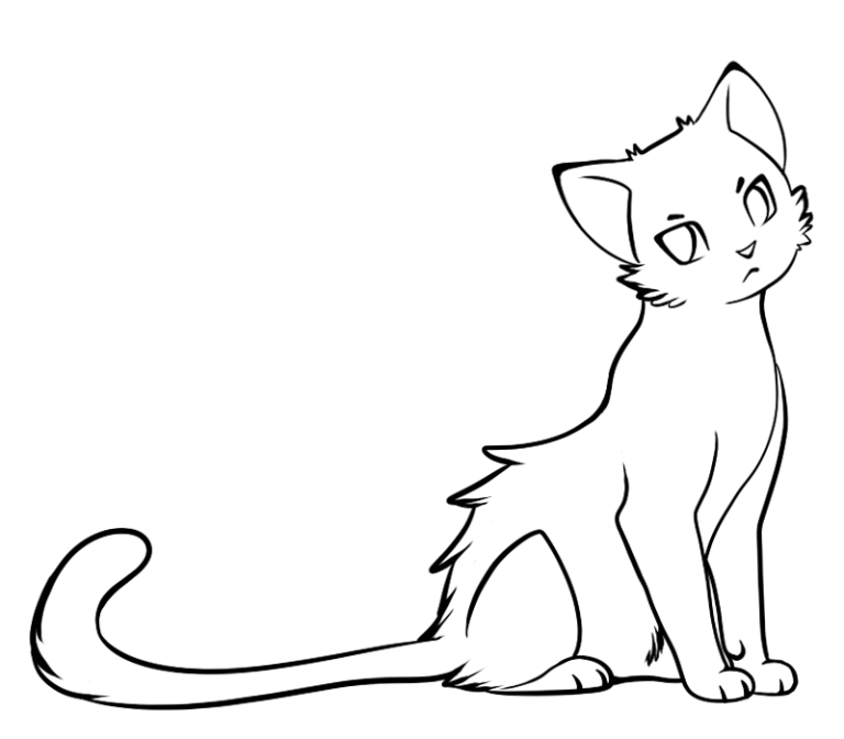 Realistic Warrior Cat Coloring Pages