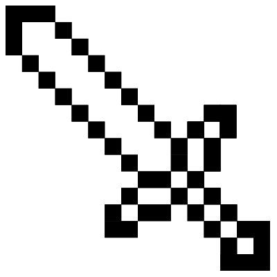 Cool Minecraft Sword Coloring Pages