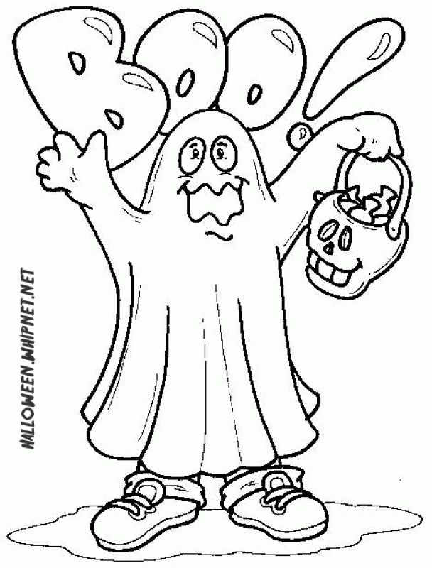 Ghost Coloring Pictures Halloween