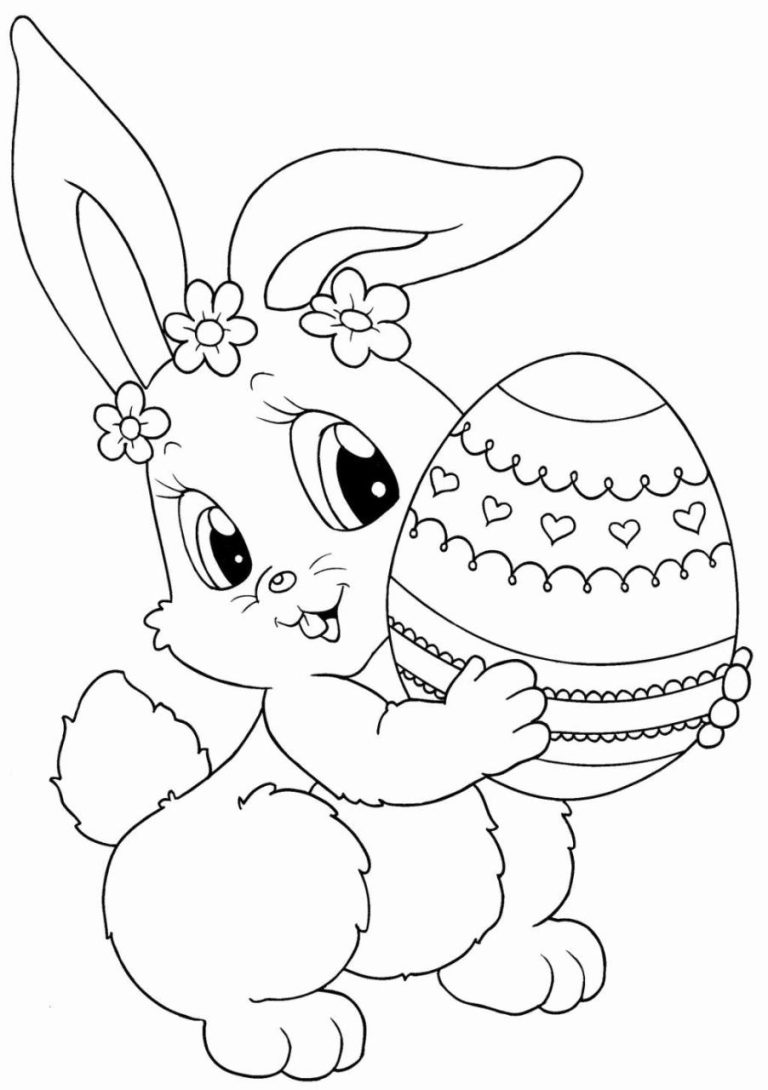Cute Printable Easter Coloring Pages