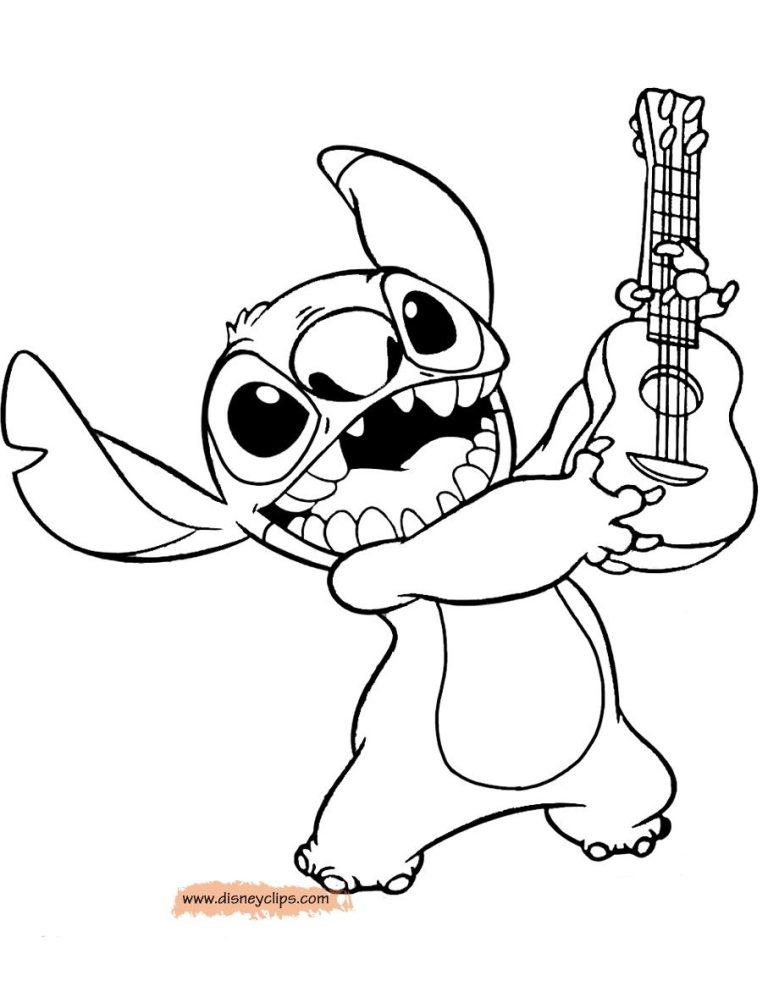 Cute Disney Coloring Pages Stitch