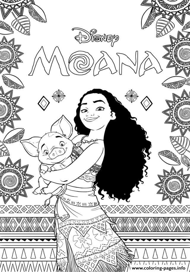 Disney Moana Coloring Pages Printable