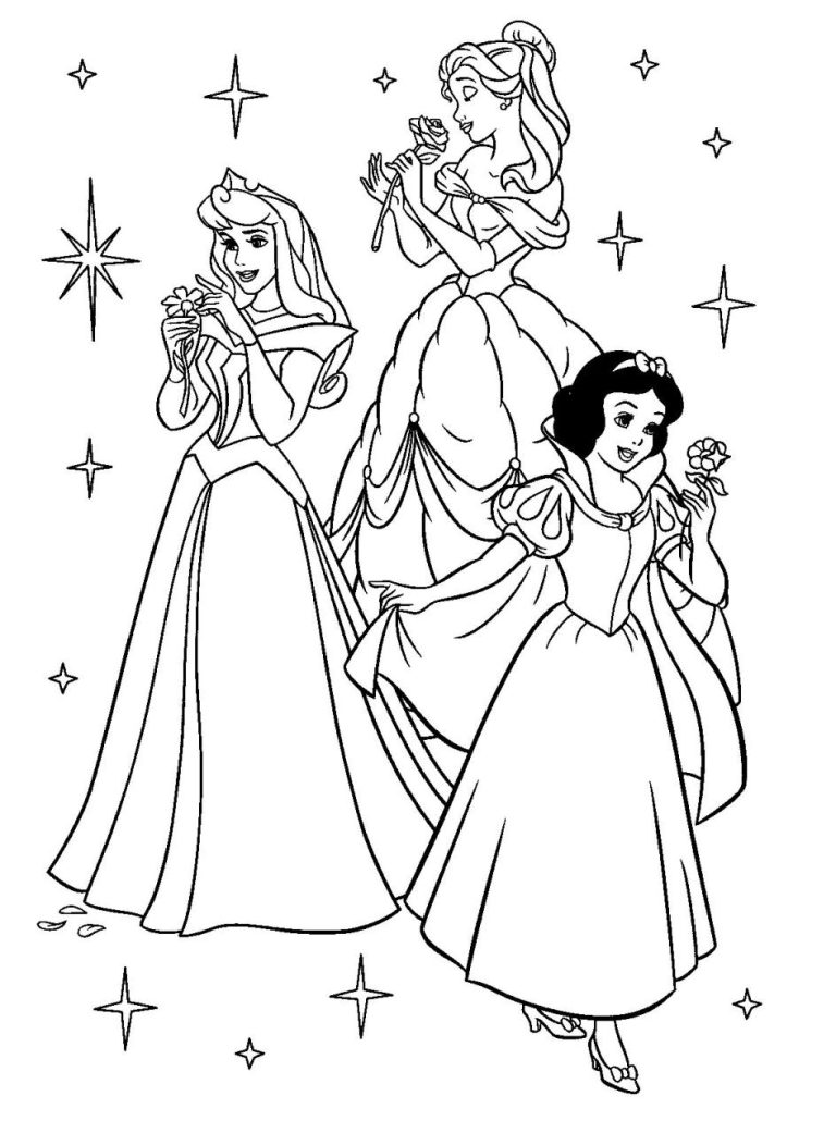 Coloring Pictures For Kids Princess