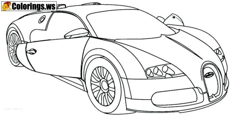 Coloring Sheets For Boys Cars