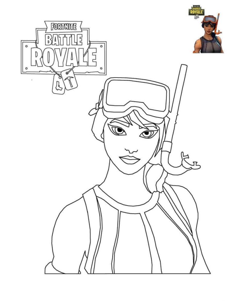 Fortnite Coloring Pages Easy Kit