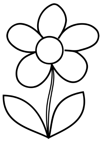 Coloring Pictures Of Flowers For Preschoolers