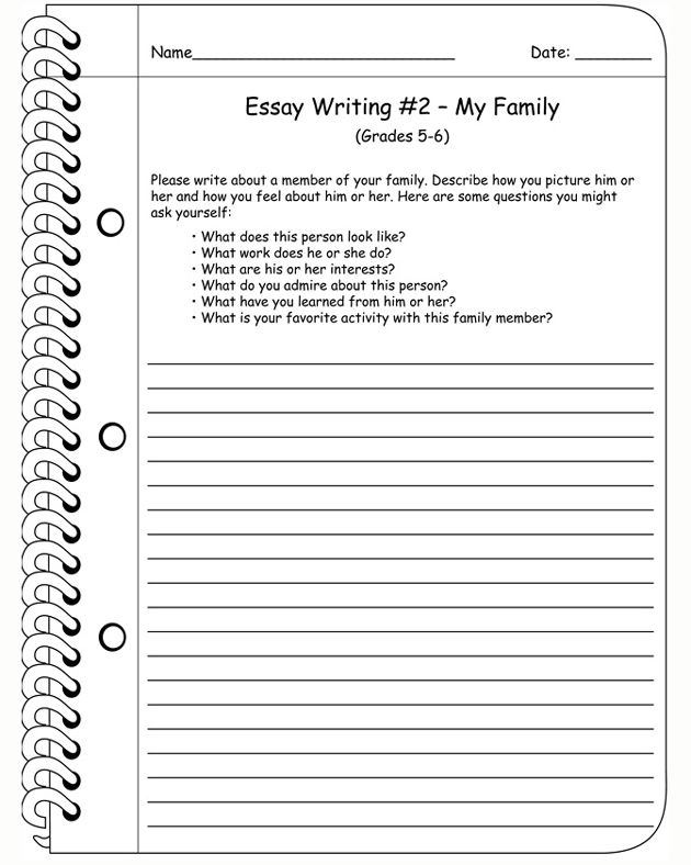 5th Grade Paragraph Writing Worksheets Pdf