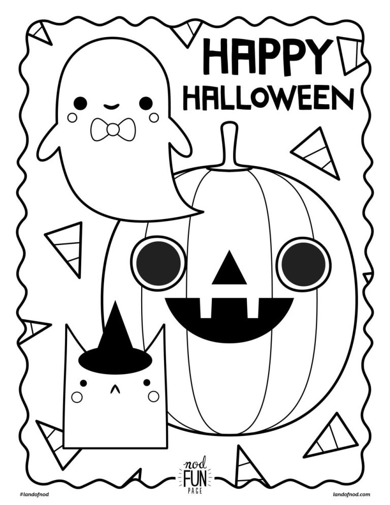 Halloween Themed Free Printable Coloring Pages Halloween