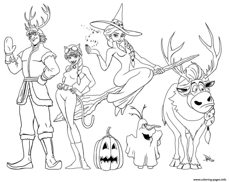 Printable Coloring Pages Halloween Disney