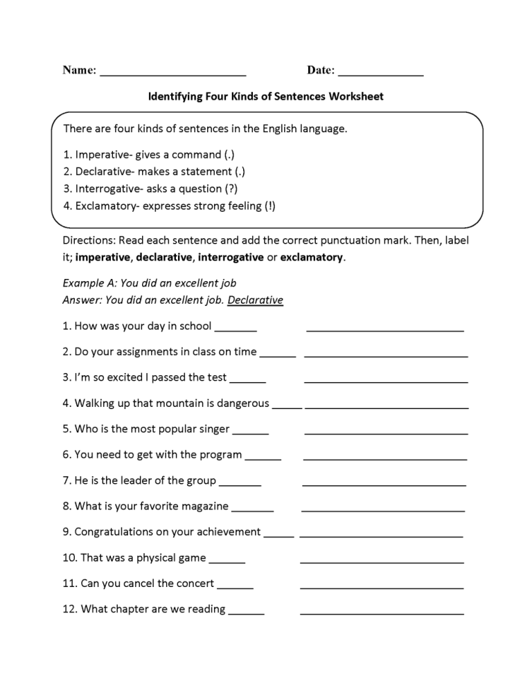 Fifth Grade 5th Grade Adjectives Worksheets For Grade 5