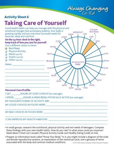 Mental Health Self Care Worksheets Pdf