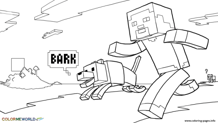 Cute Minecraft Coloring Pages Steve