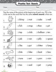 Short Vowel Sounds Worksheets For Grade 3 Pdf