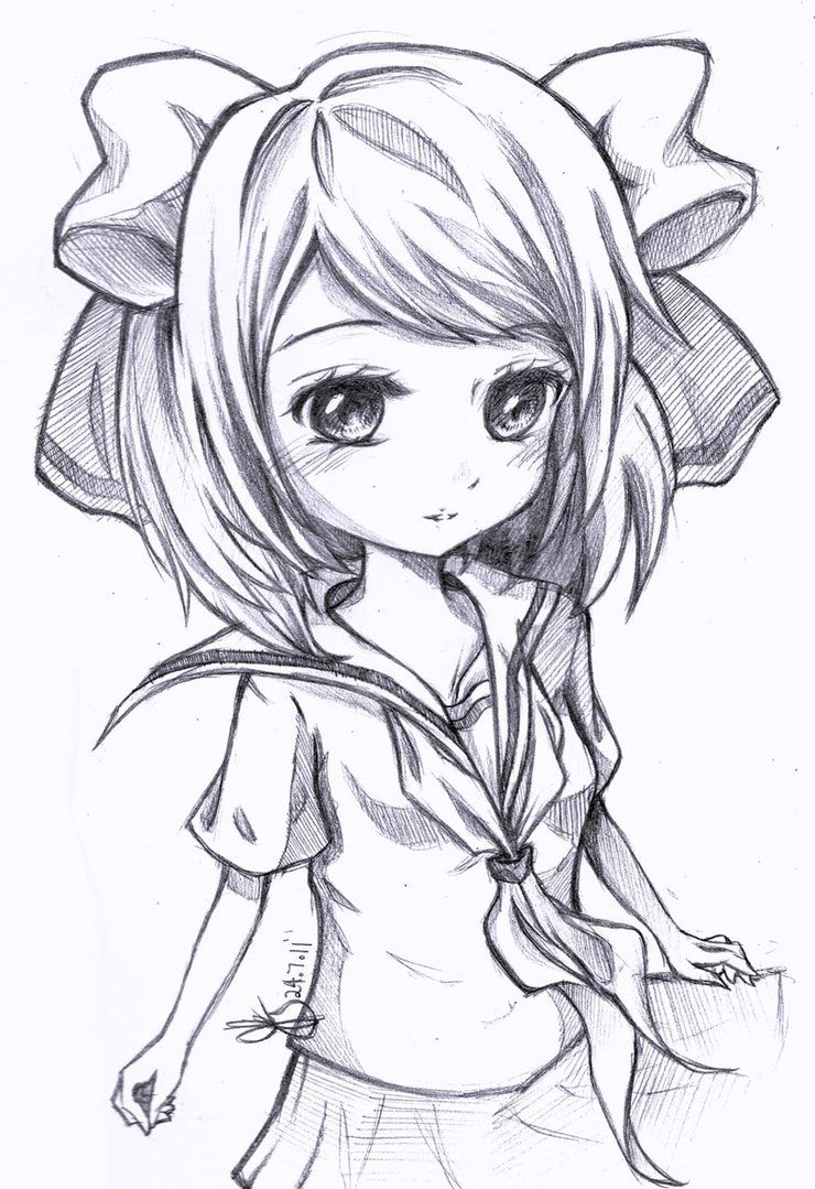 Kawaii Anime Coloring Pages For Girls