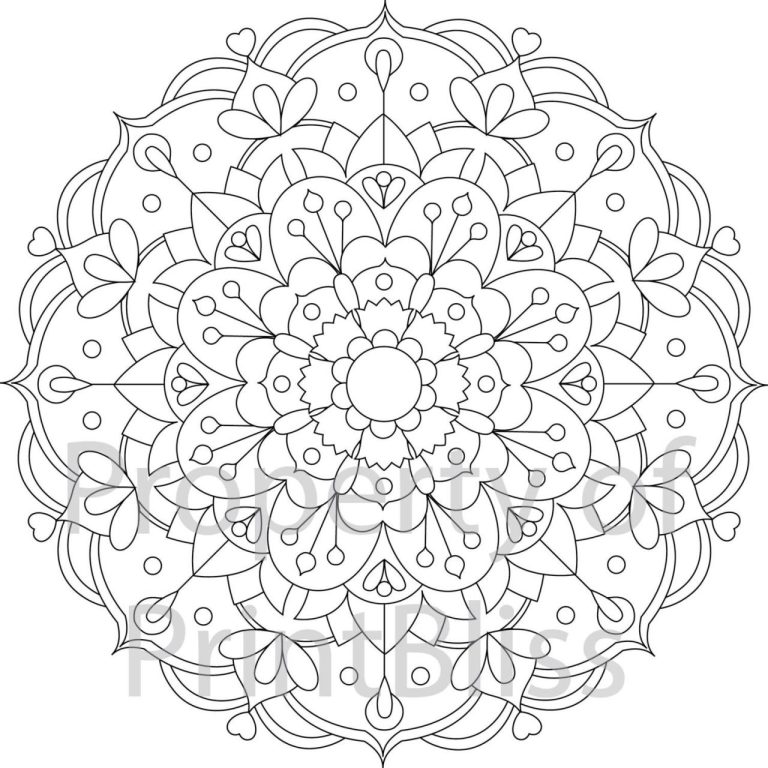 Mandala Coloring Pages For Adults Printable