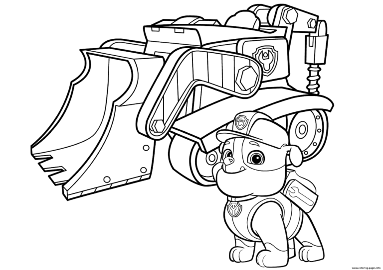 Rocky Paw Patrol Printable Coloring Pages
