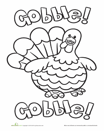 Cute Thanksgiving Coloring Pages Printable