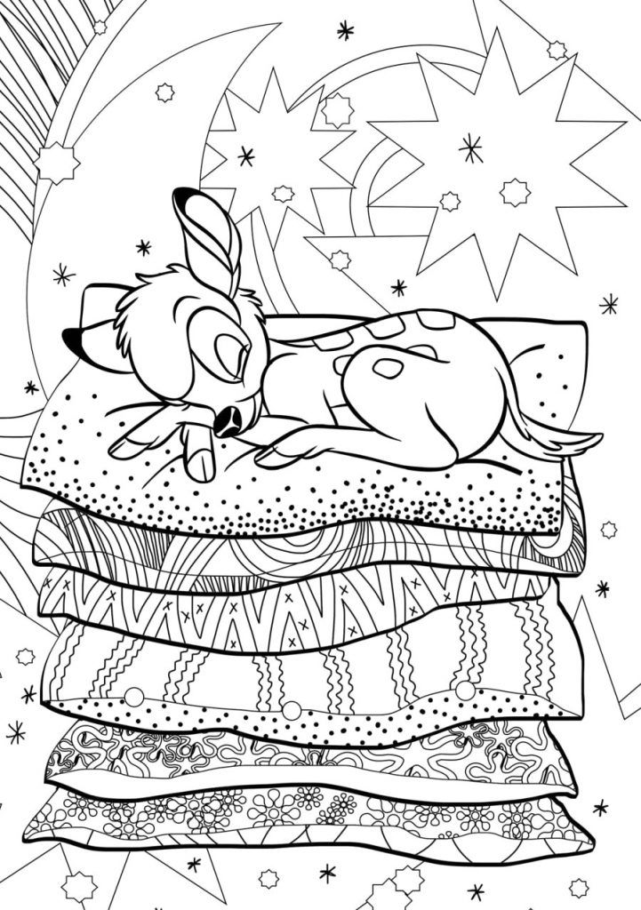 Cute Disney Coloring Pages For Adults