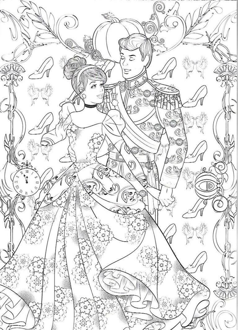 Princess Coloring Pages For Adults Disney
