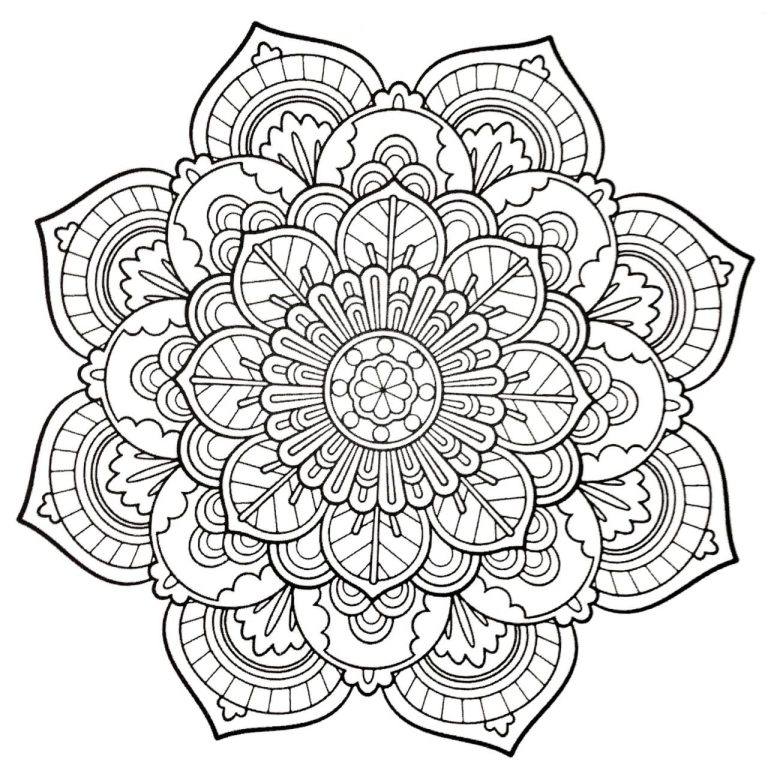 Mandala Coloring Pages For Adults Pdf