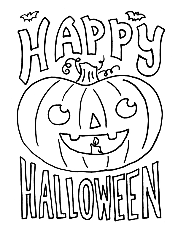 Coloring Pictures For Kids Halloween