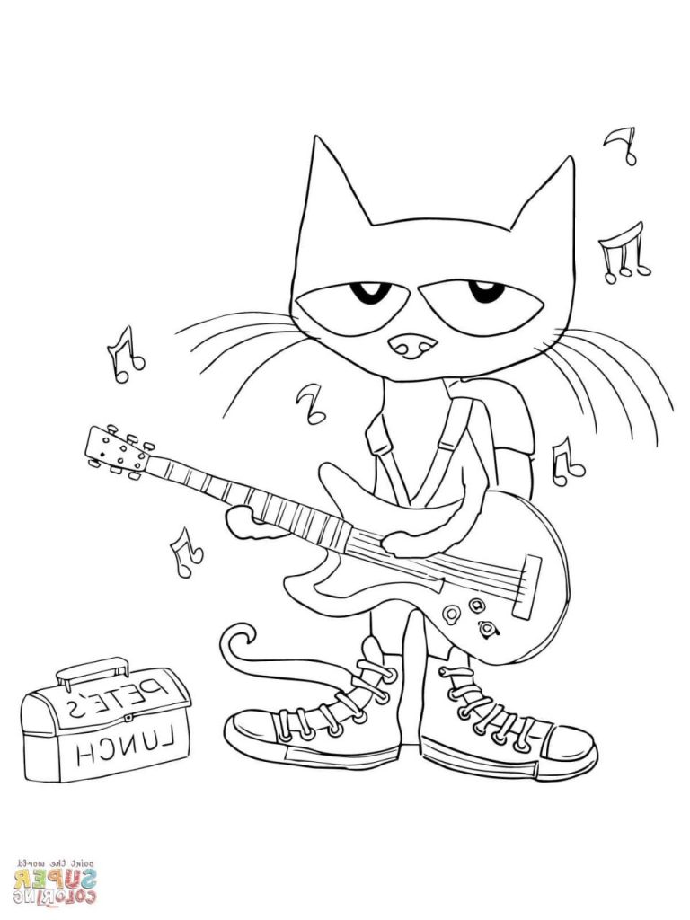 Pete The Cat Coloring Pages Free