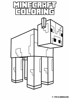 Easy Minecraft Coloring Pages Printable