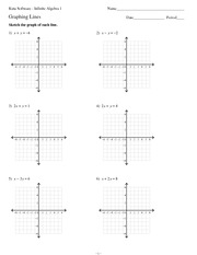 Kuta Software Infinite Algebra 1 Graphing Lines Answers With Work