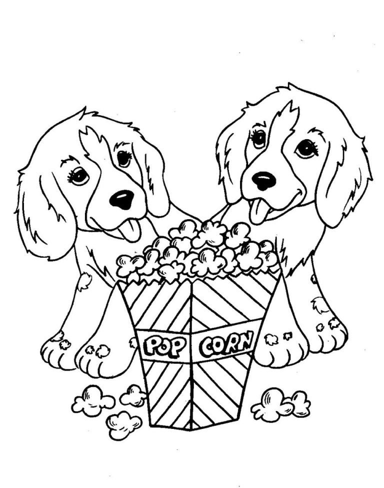 Free Coloring Pictures Of Dogs