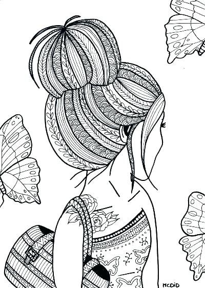 Coloring Pages For Girls Hard Printable