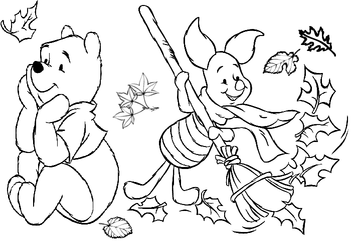 Disney Thanksgiving Coloring Pages For Toddlers