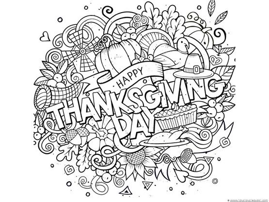 Happy Thanksgiving Coloring Pages Free