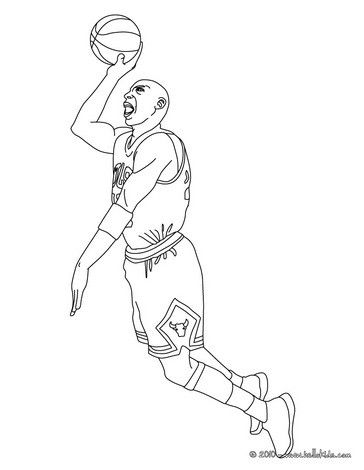 Basketball Kobe Bryant Coloring Pages