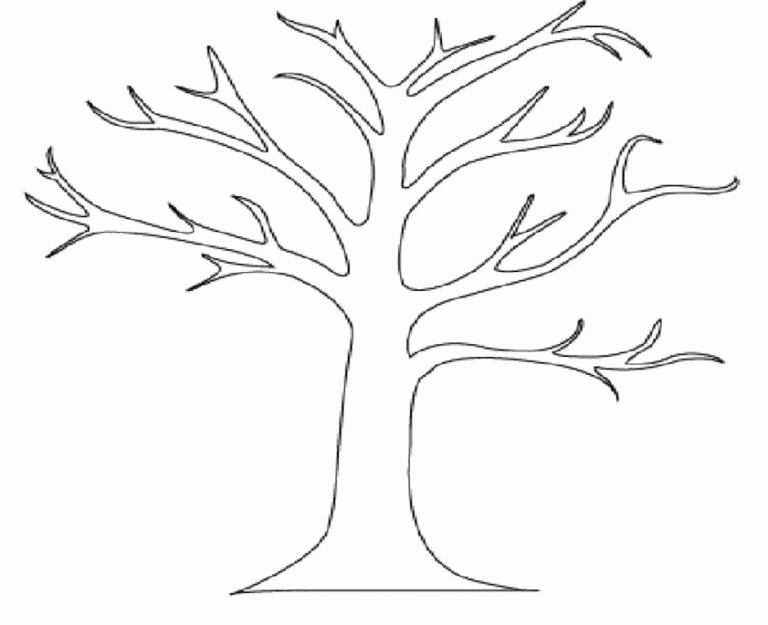 Bare Tree Coloring Picture